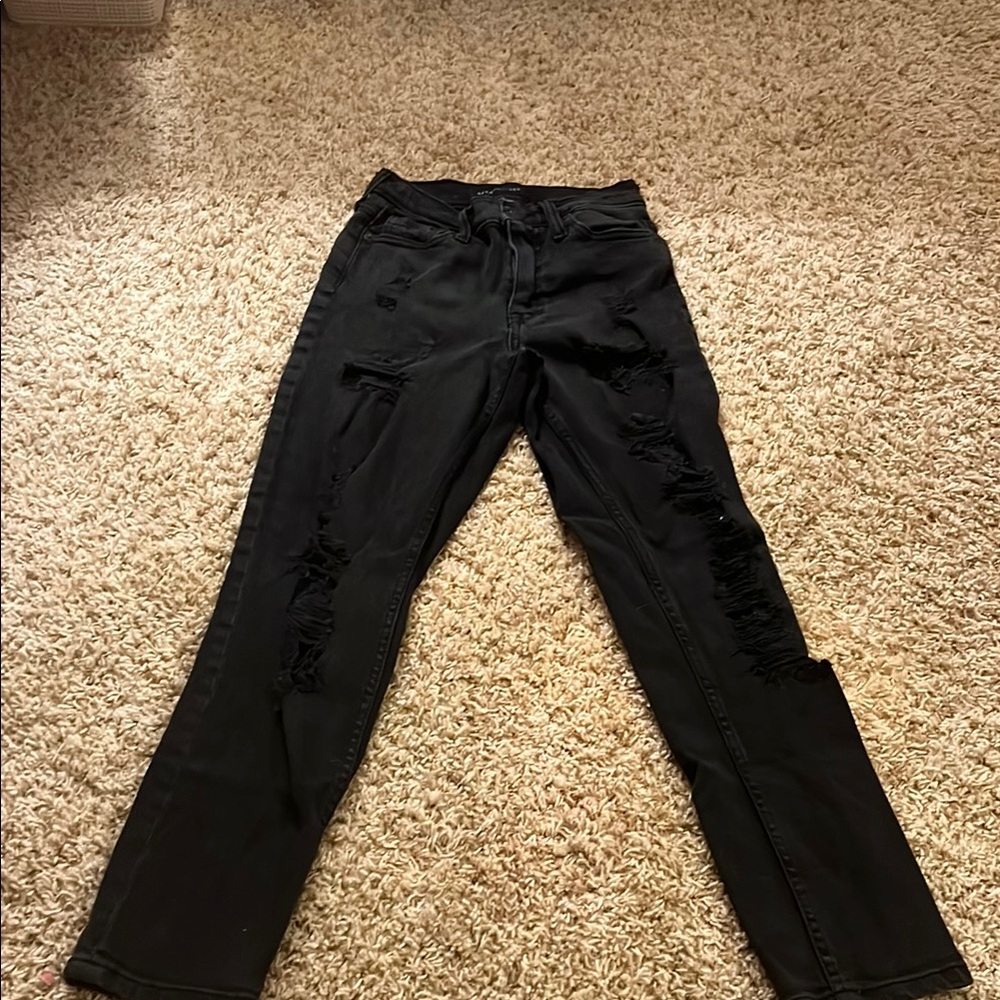 Women's Aeropostale Black Mom Jeans